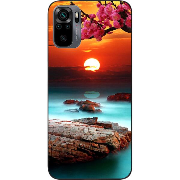 

Оригинальный силиконовый чехол SMTT для Xiaomi Redmi Note 10 с картинкой Красивый закат
