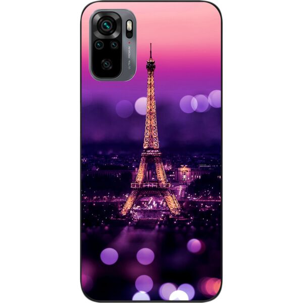 

Оригинальный силиконовый чехол SMTT для Xiaomi Redmi Note 10 с картинкой Париж ночью