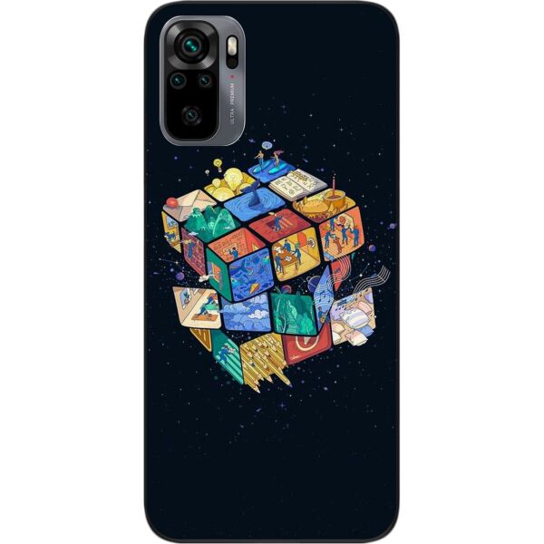 

Оригинальный бампер SMTT для Xiaomi Redmi Note 10 с картинкой Кубик