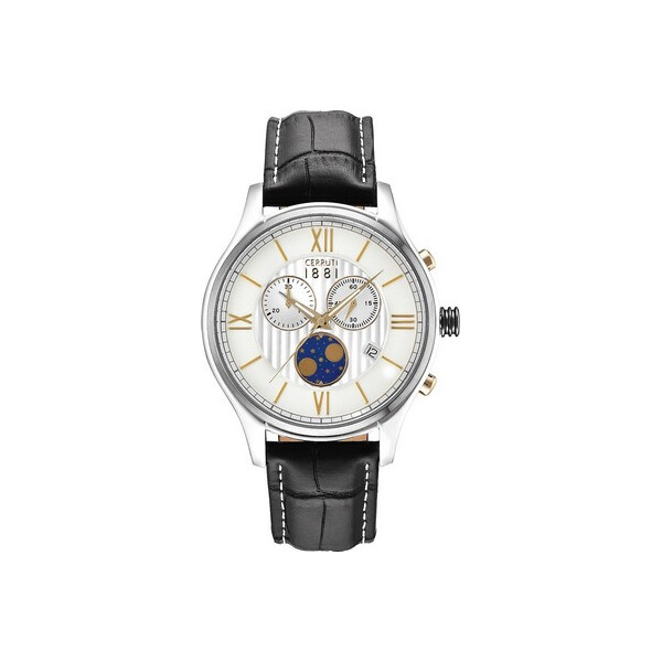 

Часы Cerruti CRA119STU07BK Chioggia Chronograph 42mm 5ATM