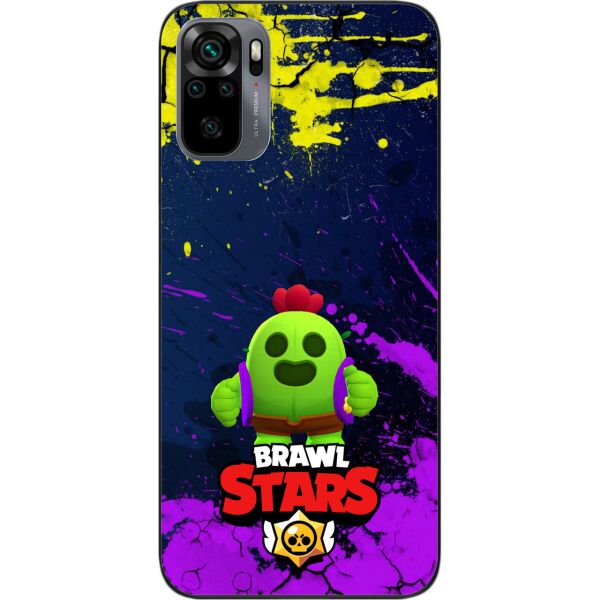 

Силиконовый чехол SMTT для Xiaomi Redmi Note 10 с картинкой Бравл Старс герой Спайк