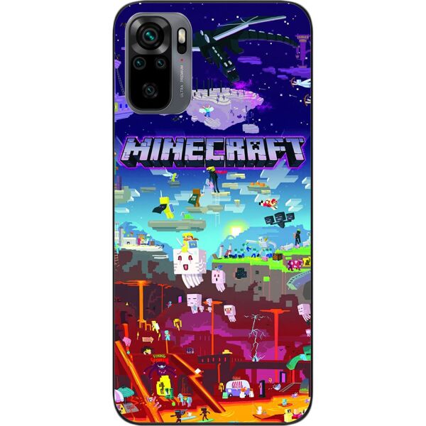 

Силиконовый чехол SMTT для Xiaomi Redmi Note 10 с картинкой Minecraft