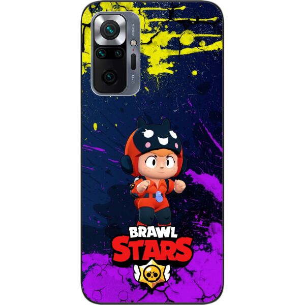 

Силиконовый чехол SMTT для Xiaomi Redmi Note 10 Pro с картинкой Бравл Старс герой Беа