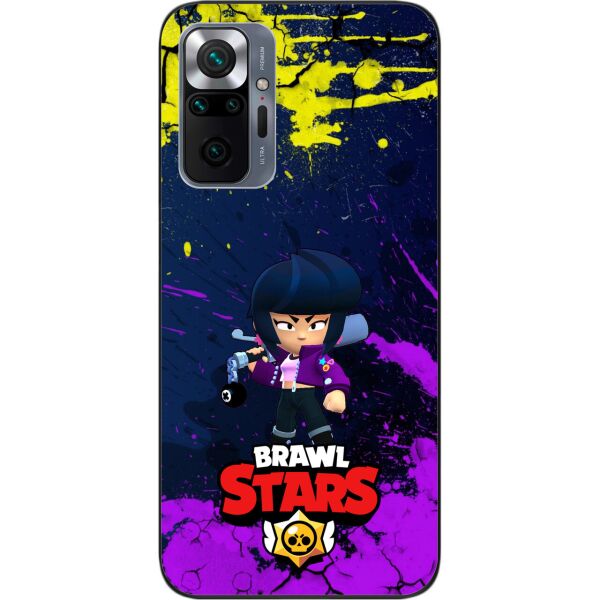 

Силиконовый чехол SMTT для Xiaomi Redmi Note 10 Pro с картинкой Бравл Старс герой Биби