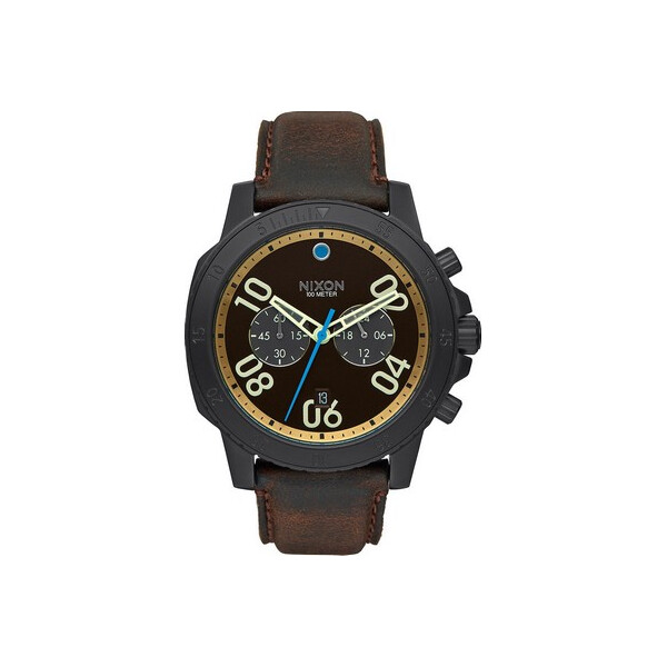 

Часы NIXON A940-2209 Ranger Chrono Leather Silver Saddle 44mm 10ATM