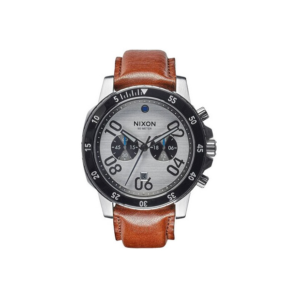 

Часы NIXON A940-2092 Ranger Chrono Leather Silver Saddle 44mm 10ATM