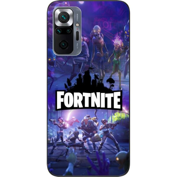 

Силиконовый чехол SMTT для Xiaomi Redmi Note 10 Pro с картинкой Игры Фортнайт лого