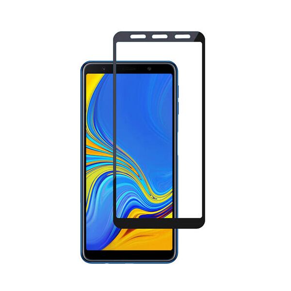 

Захисне скло Glass Full Glue для Samsung A750 Galaxy A7 2018 (Чорний)