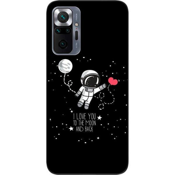 

Чехол силиконовый SMTT для Xiaomi Redmi Note 10 Pro с картинкой Любовь до луны
