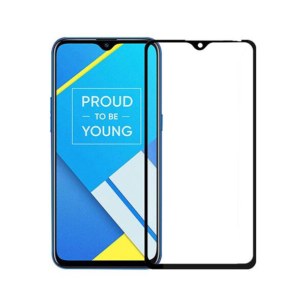 

Захисне скло Glass Full Glue для Realme C2 (Чорний)