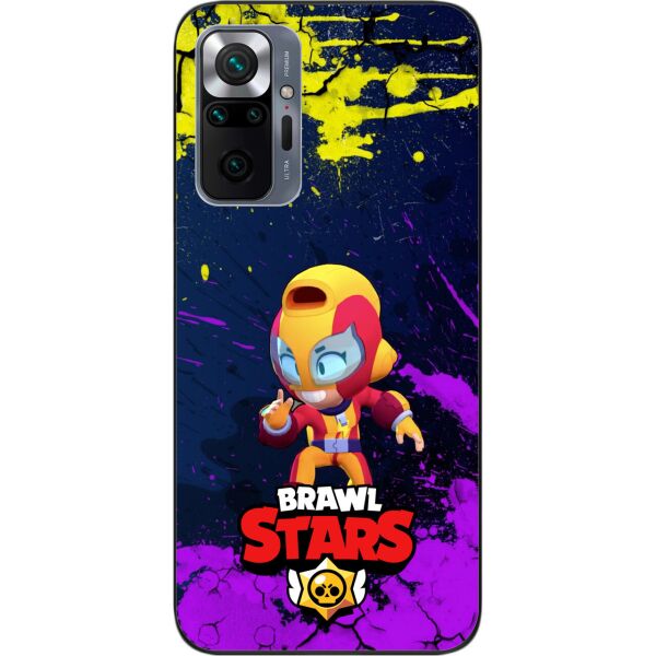 

Силиконовый чехол SMTT для Xiaomi Redmi Note 10 Pro с картинкой Бравл Старс герой Макс