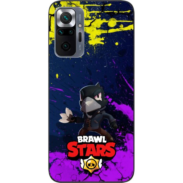 

Силиконовый чехол SMTT для Xiaomi Redmi Note 10 Pro с картинкой Бравл Старс герой Ворон