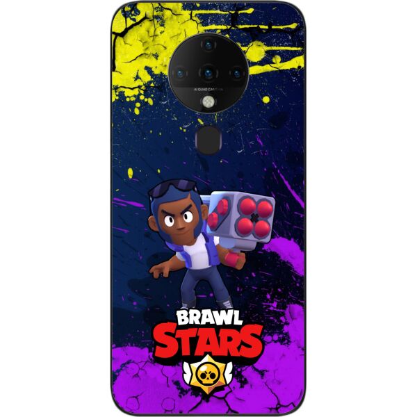 

Силиконовый чехол SMTT для Tecno Spark 6 с картинкой Бравл Старс герой Брок