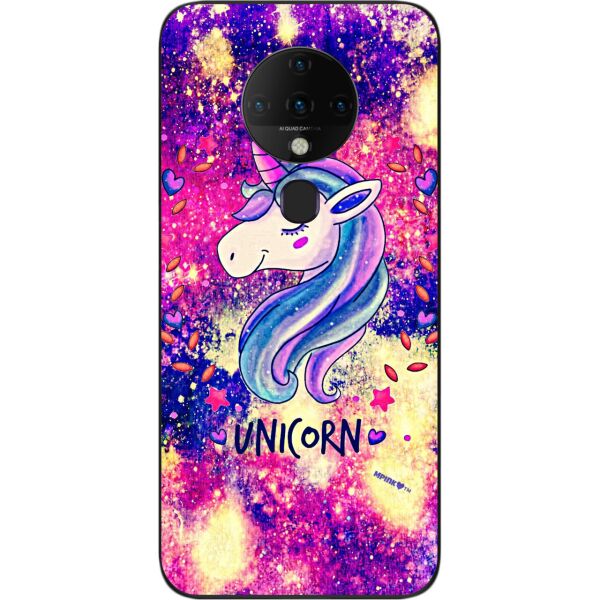 

Оригинальный силиконовый чехол SMTT для Tecno Spark 6 с картинкой Красивый единорог