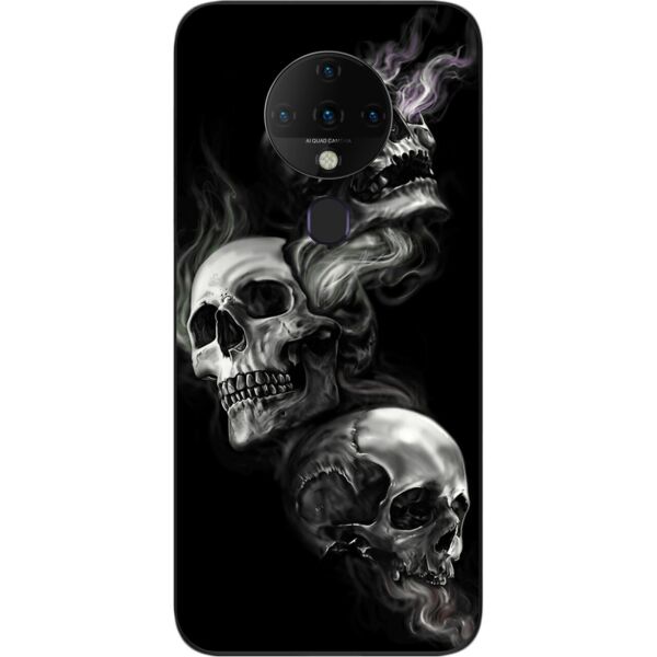 

Чехол силиконовый SMTT для Tecno Spark 6 с картинкой Три черепа