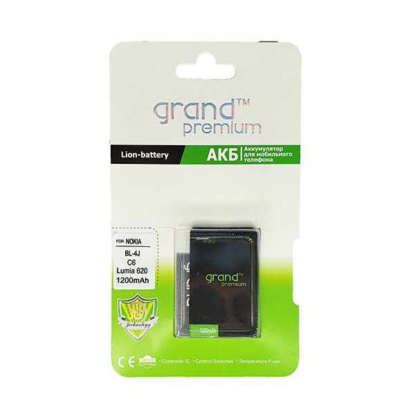 

Акумулятор Grand Premium для Nokia BL-4J