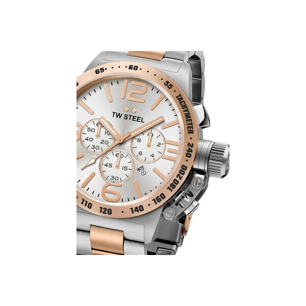 

Часы TW-Steel CB123 Canteen Bracelet Chronograph 45mm 10ATM