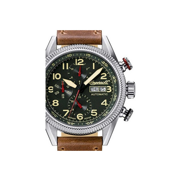 

Часы Ingersoll IN1102GR Grizzly Herren Automatik 46mm 5ATM