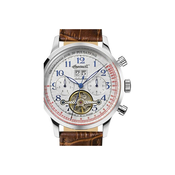 

Часы Ingersoll IN2002WH Quebec Herren Automatik 44mm 5ATM