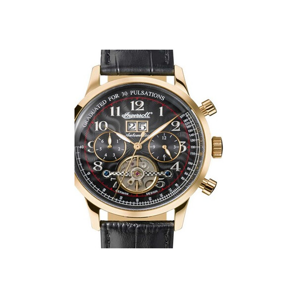 

Часы Ingersoll IN2002GBK Quebec Herren Automatik 44mm 5ATM