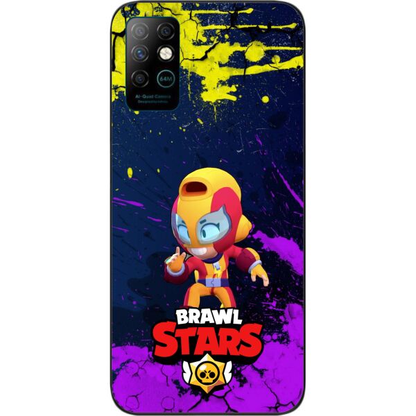 

Силиконовый чехол SMTT для Infinix Note 8 с картинкой Бравл Старс герой Макс