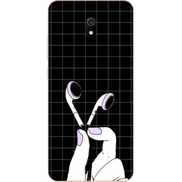 

Оригинальный силиконовый Casemarket чехол для Xiaomi Redmi 8A с картинкой Наушники