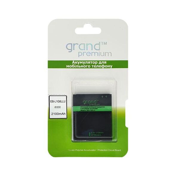 

Акумулятор Grand Premium для Samsung i9300 (EB-L1G6LLU)