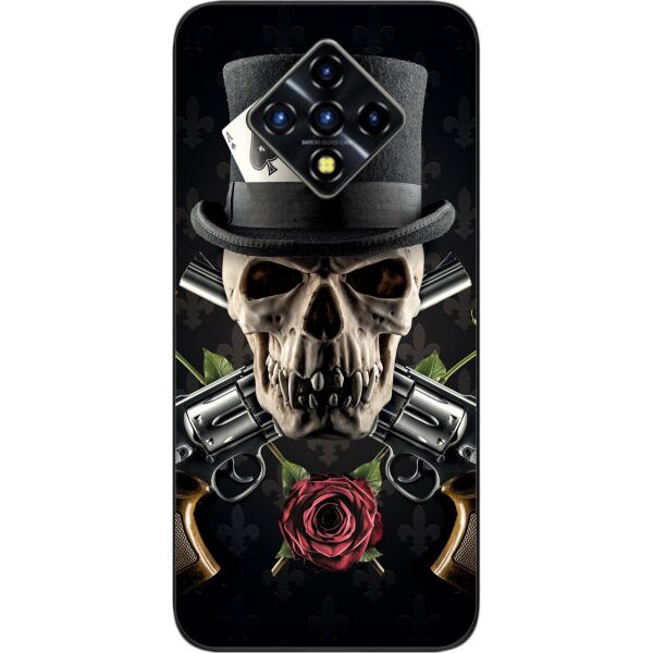 

Силиконовый чехол SMTT для Infinix Zero 8 с картинкой Череп в шляпе