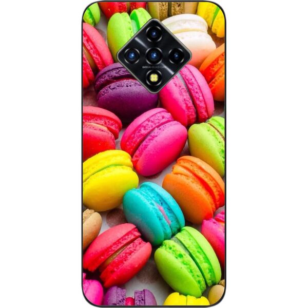

Оригинальный силиконовый чехол SMTT для Infinix Zero 8 с картинкой Макаруны