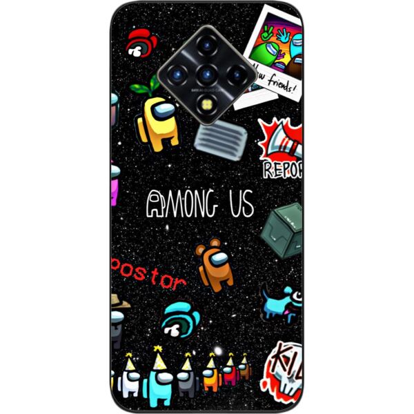 

Силиконовый чехол SMTT для Infinix Zero 8 с картинкой Among Us Найди меня