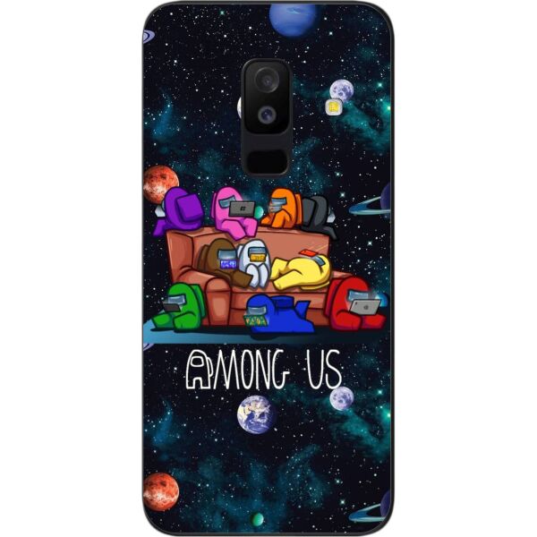 

Силиконовый чехол SMTT для Samsung A6 Plus 2018 Galaxy A605f с картинкой Among us