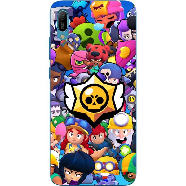 

Чехол силиконовый Casemarket для Huawei Y6 2019 с картинкой Игра Brawl Stars герои