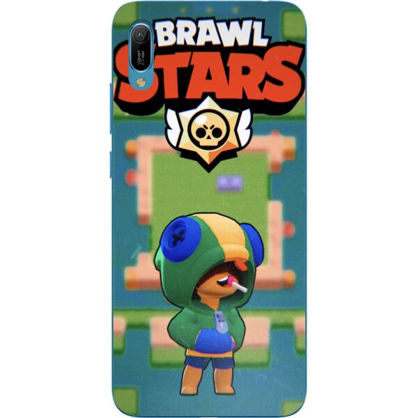 

Чехол силиконовый Casemarket для Huawei Y6 2019 с картинкой Игра Brawl Stars Леон