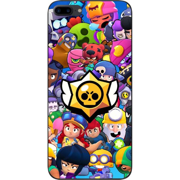 

Силиконовый чехол SMTT для Iphone 7 Plus с картинкой Бравл Старс герои