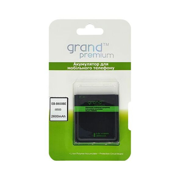 

Акумулятор Grand Premium для Samsung i9500 (EB-B600BE)