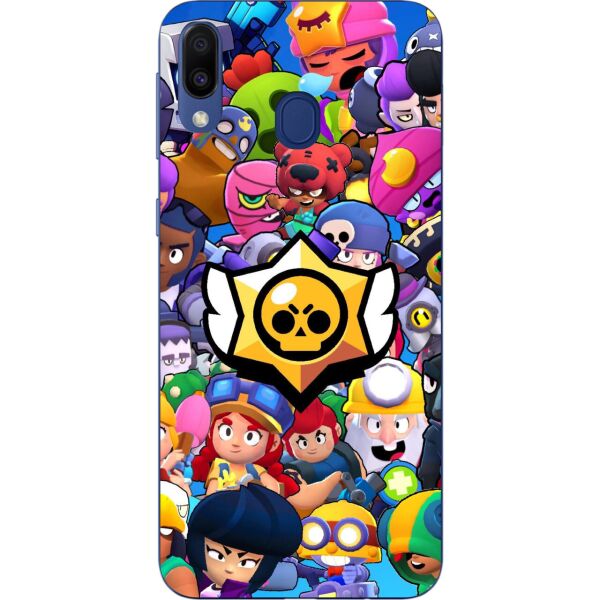 

Чехол силиконовый Casemarket для Samsung Galaxy A30 с картинкой Игра Brawl Stars Герои
