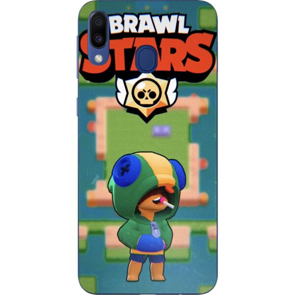 

Чехол силиконовый Casemarket для Samsung A40 2019 Galaxy A405F с картинкой Игра Brawl Stars Леон