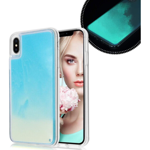 

Чехол накладка xCase для iPhone X/XS Neon Case sky blue