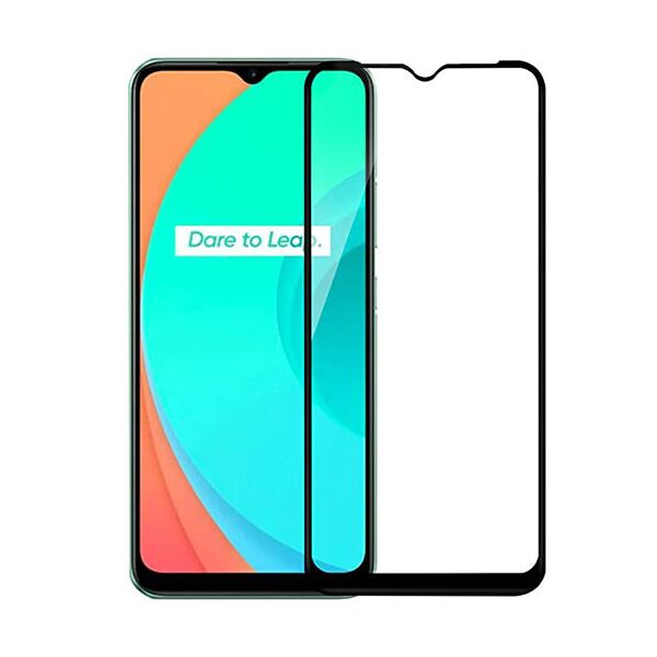 

Захисне скло Glass Full Glue для Realme 5/C11/C15/C12 (Чорний)