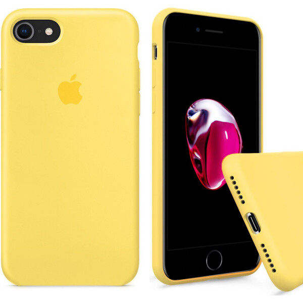 

Чехол накладка xCase для iPhone 7/8 Silicone Case Full желтый