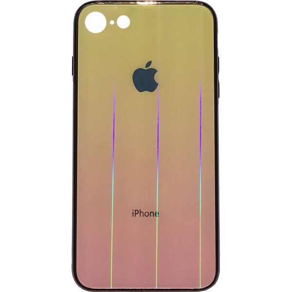 

Чехол накладка xCase на iPhone 6/6s Glass Shine Case Logo yellow