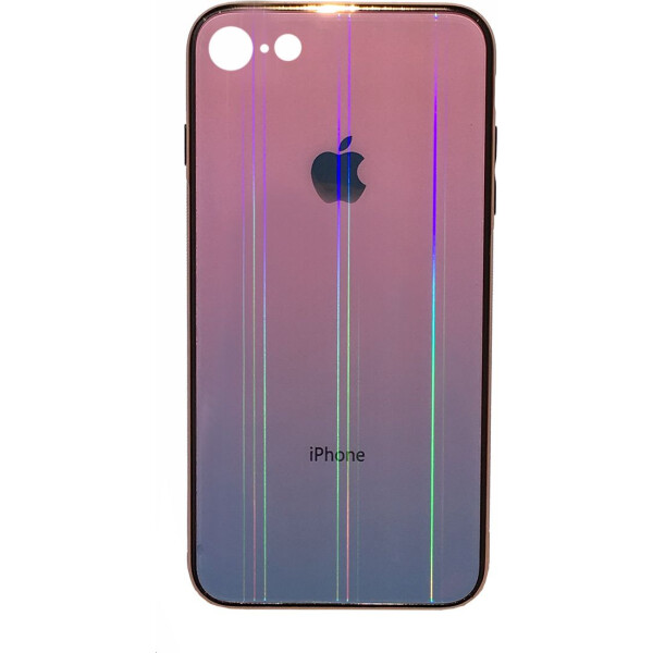 

Чехол накладка xCase на iPhone 6/6s Glass Shine Case Logo pink