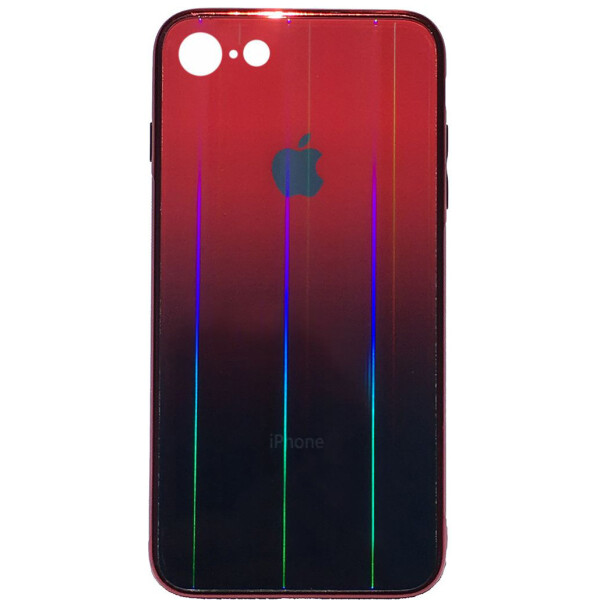 

Чехол накладка xCase на iPhone 7/8 Glass Shine Case Logo red