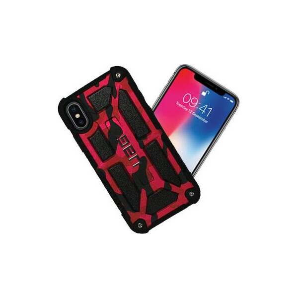 

Чехол накладка UAG для iPhone X/XS Monarch Camouflage black-red