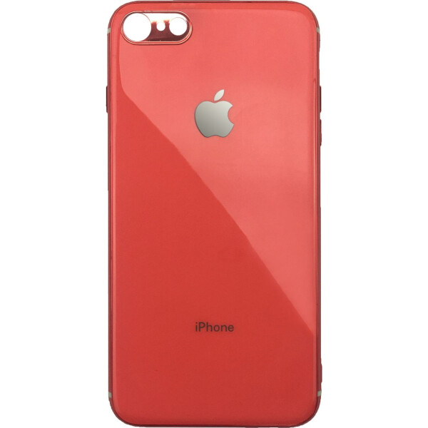 

Чехол накладка xCase на iPhone 6 Plus/6s Plus Glass Silicone Case Logo orange