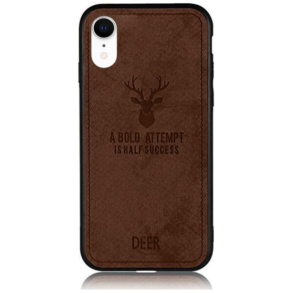 

Чехол накладка xCase для iPhone XR Soft deer brown