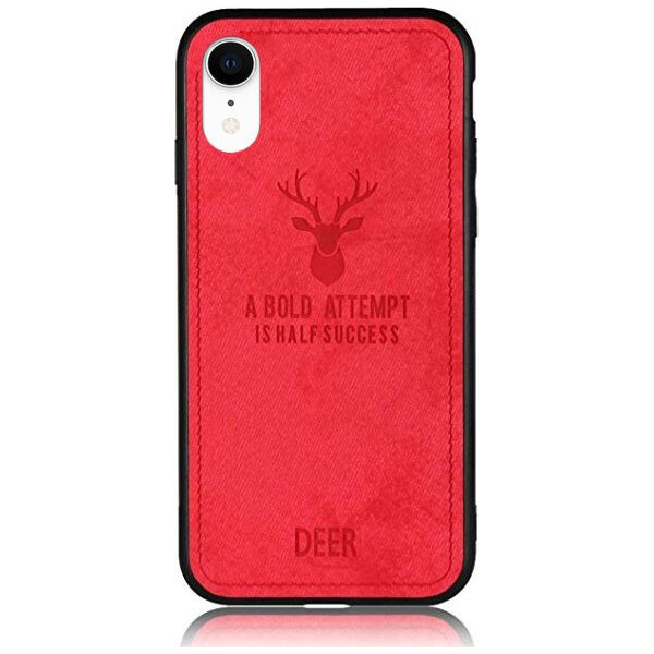 

Чехол накладка xCase для iPhone XR Soft deer red