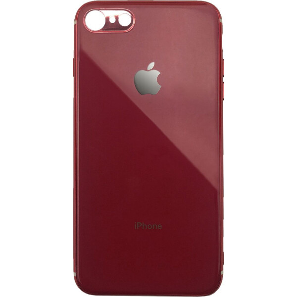 

Чехол накладка xCase на iPhone 6 Plus/6s Plus Glass Silicone Case Logo red