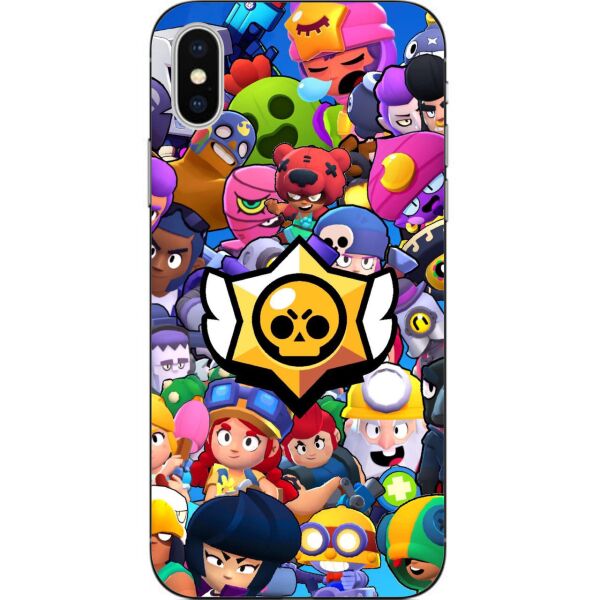 

Чехол силиконовый Casemarket для Iphone X с картинкой Игра Brawl Stars Герои