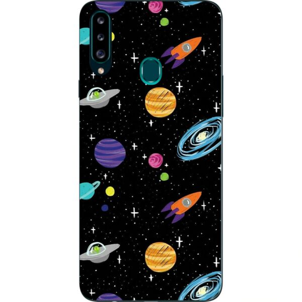 

Оригинальный силиконовый чехол Casemarket для Samsung A20s Galaxy A207F с картинкой Яркие планеты